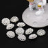 10 Pcs Rhinestone Buttons Crystal Embellishments, for Crafts Wedding Party Bouquet Sew on Clothing Buttons, Crystal Applique Embellishments in Clo...