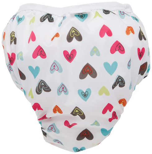 Kushies Baby Waterproof Training Pant (38-44 Pounds), Doodle White Hearts, X-Large...