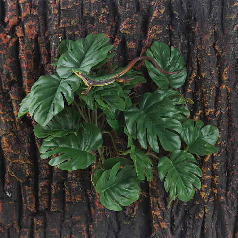 Fake Reptile Plants for Reptile Terrarium Plants, Reptile Plant Décor, Turtle Tank Plants with Suction Cup...