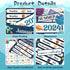 122pcs Cartoon Space Classroom Calendar Bulletin Board Set with Seasons Weather Festival I Feel Days of The Week for Classroom Back to School Deco...