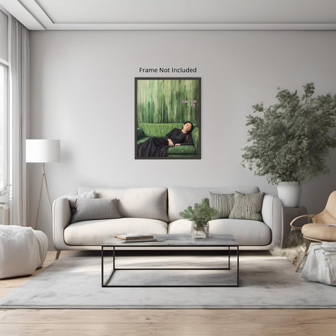 Posterizer 1 pcs-don't rush me retro design-girls getting ready 2-Inspirational Women's Art-Retro Art-Living Room Bedroom Decor- unframed wall art...