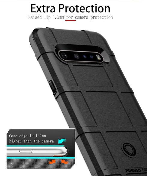 Phone Case fit for V60 Thinq,ZYZX Heavy Duty Shockproof Military Grade Drop Tested Protective Phone Case Hybrid Heavy Duty Impact Shock Resistant ...