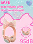 Priness Wired Kids Headphones with Mic for School/Travel,95dB Volume Limited,Shareport,On/Over Ear Bow Headsets with Nylon Cable-(Rose-Crown)...