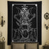 The Goddess Hecate Tarot Card Tapestry (Black & White) - Triple Moon Goddess of Witchcraft Hekate Wheel Pagan Witch Wall Hanging (60" x 50")...