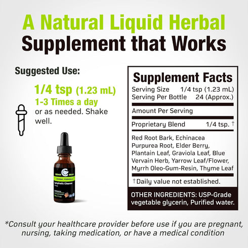 Cedar Bear - Lymphatic Cleanse Immune Support Supplement, Alcohol-Free Lymphatic Drainage Drops with Immune-Enhancing Natural Herbs, Liquid Herbal...