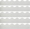 90 Pcs 3” × 13” Silver Bulletin Board Borders, 97.4 Feet Shine Bulletin Board Trim, Decorative Glitter Border for Bulletin Board, Classroom and Pa...