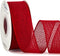 Ribbli Red Burlap Wired Ribbon,1-1/2 Inch x 10 Yard,Wired Edge Ribbon for Big Bow,Wreath,Tree Decoration,Outdoor Decoration...