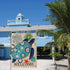 Home Decorative Welcome Quote Outdoor Turtle Beach Garden Flag Double Sided, Tropical Ocean House Yard Flag, Rustic Coastal Garden Yard Nautical S...