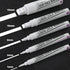 Kassa 5-Pack White Chalk Markers | Includes 1mm, 3mm, 6mm, 10mm & 15mm Tips | Works on Chalkboards, Windows & Glass | Erasable, Dust-Free & Washab...