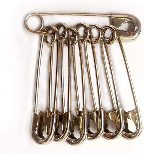 500-Pack Small Safety Pins (1-1/16 Inch, Silver) – Rust-Resistant Pins for Clothing, Diapers, Sewing, Hijabs, Laundry & Crafting...