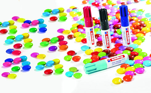 edding 0.5 mini permanent marker - black - 10 marker pens - fine round nib 1 mm - waterproof, quick-drying - smudge-proof - mini marker for cardbo...