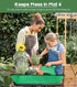 Repotting Mat for Indoor Plants Transplanting, 27 Inches Waterproof Potting Mat Foldable PE Gardening Mat Tray Gift for Plant Lovers - Green...