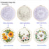3 Sets of Full Range Embroidery Kits for Adults, Stamped Embroidery kit Include Stamped Embroidery Cloth with Floral Pattern, Embroidery Hoops, Co...