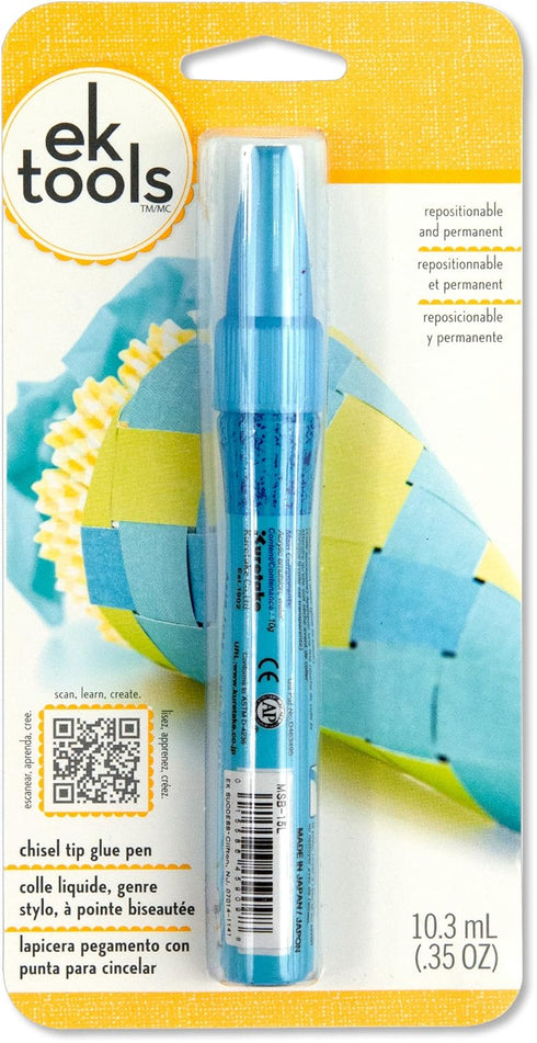 EK tools 55-00012 Glue Pen Zig Chisel Tip 2 Way, Multicolor...