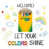 Eureka Crayola Let Your Colors Shine Classroom Bulletin Board Set for Teachers, 24 Pieces...