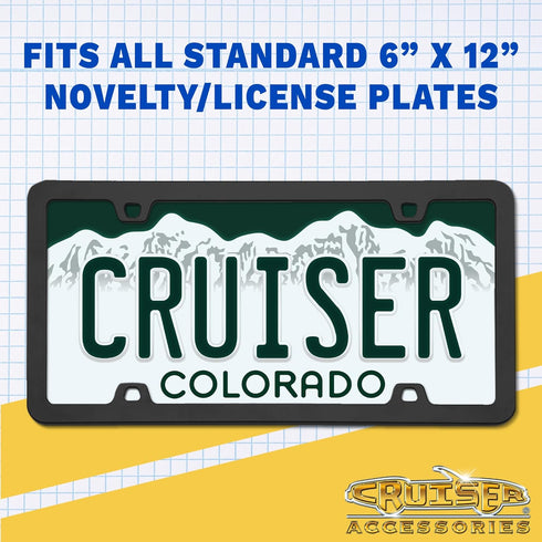Cruiser Accessories 31030 United We Stand License Plate Frame, Chrome...