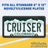 Cruiser Accessories 22230 Barbed Wire II License Plate Frame, Chrome, 1 Frame...