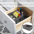 Simplify 3 Compartment Stackable Bin with Adjustable Dividers | Drawer Organizer | Storage Basket | Good for Office | Desk Supplies | Dorm | Bathr...
