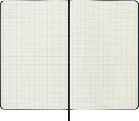 Moleskine Classic Notebook, Hard Cover, Large (5" x 8.25") Squared/Grid, Sapphire Blue, 240 Pages...