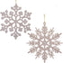 DearHouse 36Pcs Christmas Glitter Snowflake Ornaments Clearance, 4 Inch Plastic Snowflake Christmas Tree Ornaments for Winter Wonderland Christmas...