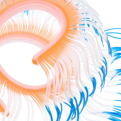 VOCOSTE Soft Silicone Glowing Aquarium Changeable Anemone, Fluorescence Aquatic Artificial Coral for Fish Tank Decoration, Blue...