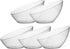 Posh Setting - Silver Plastic Serving Bowls for Party Angled Bowls Disposable Chip Bowls Candy Bowls for Party Table Salad and Fruit Bowls for Par...