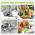 Dog Chew Toys for Aggressive Chewers, Tough Indestructible Dog Toys with Bleef Flavor Interactive Dog Toys Natural Rubber Squeaky Dog Food Toys Ch...