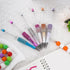 12 Pcs Beadable Pens Rhinestones Beadable Pens Plastic Black Ink Pens for Gift Making Kits Children Students Office School DIY Supplies...