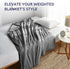 YnM Exclusive Cotton Duvet Cover for Weighted Blankets (Dark Grey, 41"x60")...