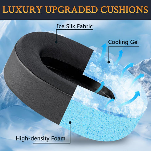 SOULWIT Cooling-Gel Earpads Replacement for Corsair HS65/HS55 Surround Wired,HS 65/HS 55 Wireless Core Gaming Headset, Ear Pads Cushions with High...