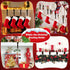 Christmas Stocking Holders for Mantle,4 Pack Adjustable Stocking Holder Non-Skid Stocking Hangers Lightweight Stocking Hooks for Fireplace Home De...
