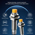 ATO M12 Inductive Proximity Sensor Switch, 4Pcs Non-Shield Detector 4mm NPN Normally Open(NO) Approach Sensor,Directly Connecting with PLC...