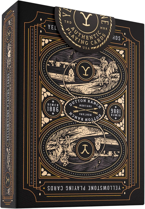 theory11 Yellowstone Premium Playing Cards, Poker Size Standard Index, Luxury Playing Cards...