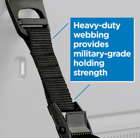 Mount-It! Safety Straps for TV, Furniture, Bookcase, Dresser and TV Stands - Anti-Tip Strap Television Anchor Kit for Baby Proofing, Earthquake Pr...
