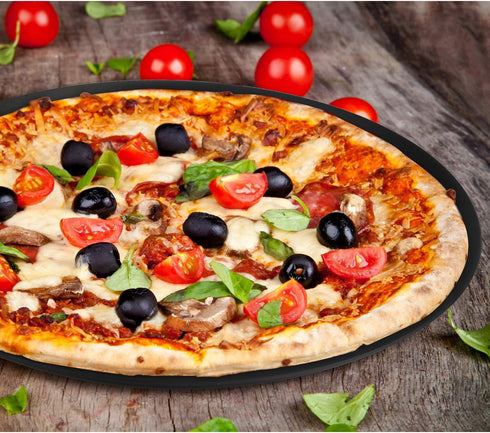 Beasea Pizza Pan 8.5 Inch, Perforated Pizza Pan with Holes, Aluminum Alloy Round Vented Pizza Pans Heavy Duty Pizza Crisper Pan Pizza Baking Tray ...