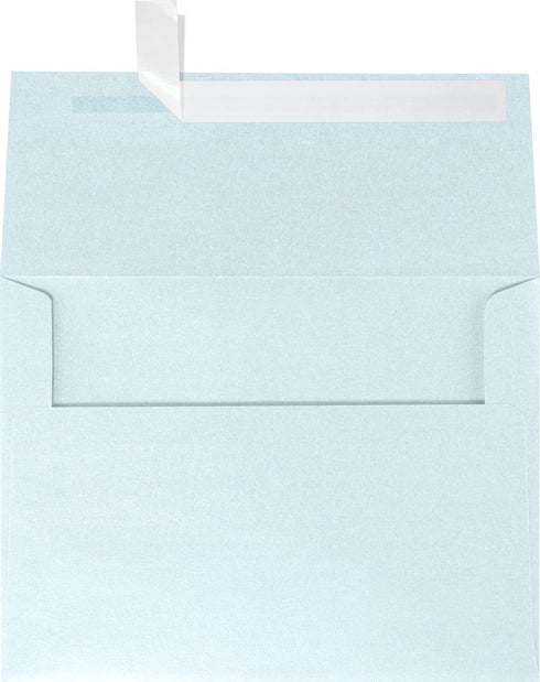 LUXPaper A6 Invitation Envelopes | Peel & Press | 4 3/4" x 6 1/2" | Aquamarine Metallic | 80lb. Text | 50 Qty...