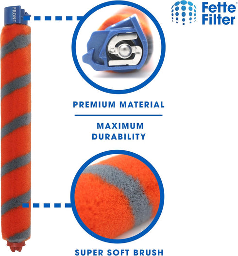 Fette Filter - Soft Brushroll Compatible with Shark Models NV800 NV800W NV801 NV801Q NV803 UV810 HV380 HV381 HV382 HV383 HV384. Compare to Part # ...