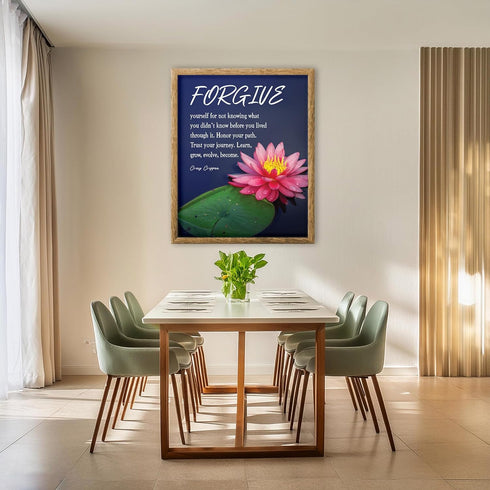 Posterizer 1 pcs-Forgive Yourself for not knowing-Creig Crippen-Spiritual-Quotes-Motivational & Inspirational Art-Gift For Buddhism Meditation phi...