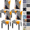 SearchI 4 Pack Super Fit Stretch Removable Washable Short Dining Chair Covers Slipcover Protector, Spandex Fabric Chair Cover for Dining Room, Hot...