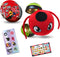 Miraculous Ladybug, 4-1 Surprise Miraball, 2 Pack, Toys for Kids with Collectible Character Metal Ball, Kwami Plush, Glittery Stickers and White R...