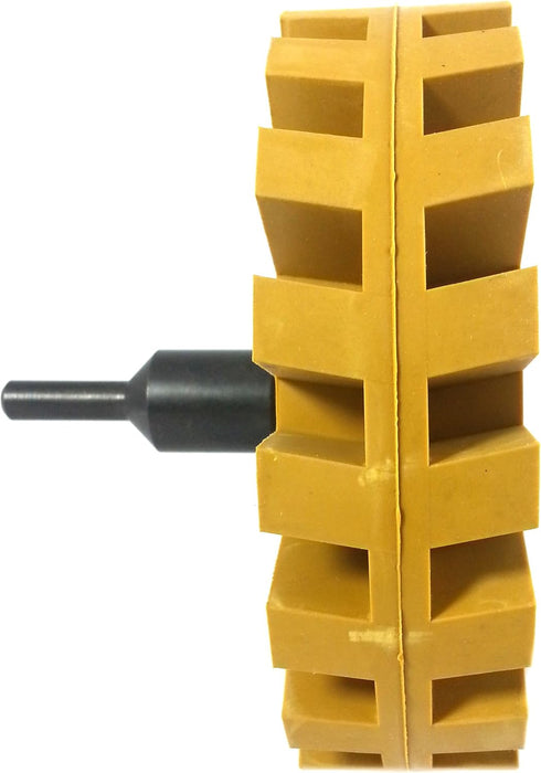 ABN Rubber Eraser Wheel with Drill Adapter 1-Pack – Pinstripe, Double Sided Adhesive, Vinyl Decal, Graphics Removal Tool...