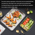 Small Roasting Pan with Flat Rack, Bakeware Nonstick Roaster Pan with Reversible Rack for Oven Baking, BBQ and Roasting(26.5 * 20.5 * 5CM)...