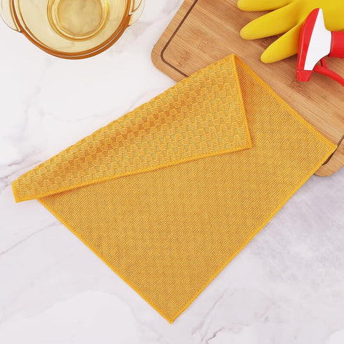 Kitinjoy Microfiber Cleaning Cloth, 12 Pack Soft and No Lint Microfiber Towels Cleaning Supplies, Absorbent Fast Drying Cleaning Rags for Housekee...