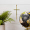 Dicksons Goldtone 8 Inch Metal Decorative Hanging Wall Cross...