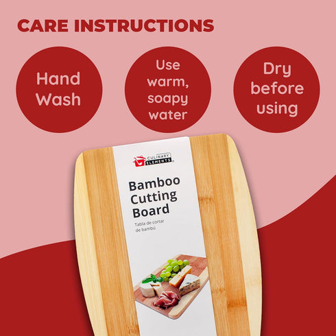 Bamboo Cutting Board, Chopping Board Set: Great for Meal Prep and Serving, Charcuterie, Eco-Friendly Wood Cutting Boards in Assorted Sizes...