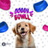 Dog Face Bowl, Food and Water Non Slip Anti Skid Stackable Pet Puppy Dishes for Small, Medium and Large Dogs (blue)...