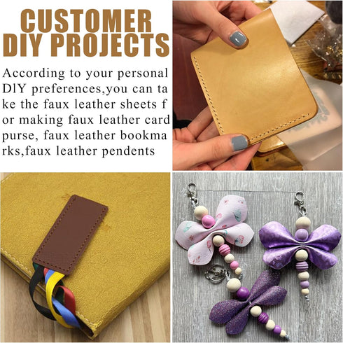 16 Pieces 8x6 Inch New Contrast Colors White Purple Light Purple Series Faux Leather Fabric Sheets Include Litchi Daisy Fine Chunky Glitter Butter...