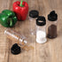 5 PCS Empty Spice Jars 3oz with Shaker Lids Plastic Seasoning Containers with Black Portable Storage Clear Seasoning Bottles to Pour or Shake for ...