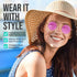SunnyPro Retro Round Sunglasses Small Colored Lens Hippie Glasses...