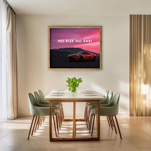 Posterizer 1 pcs-No Risk No Rari-Motivational & Inspirational Art-Gift for Entrepreneurs-Decor for Home & Office- unframed wall art...